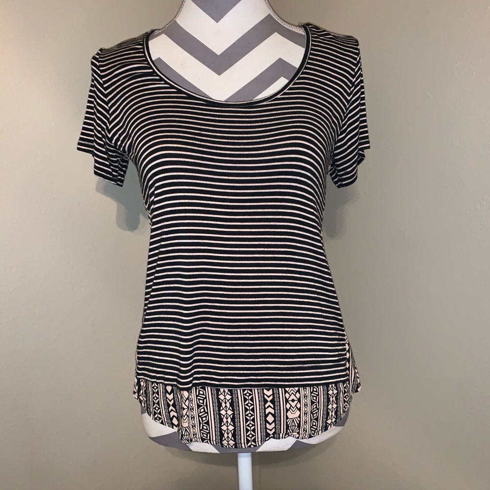 Striped Short Sleeve Freshwear T-Shirt